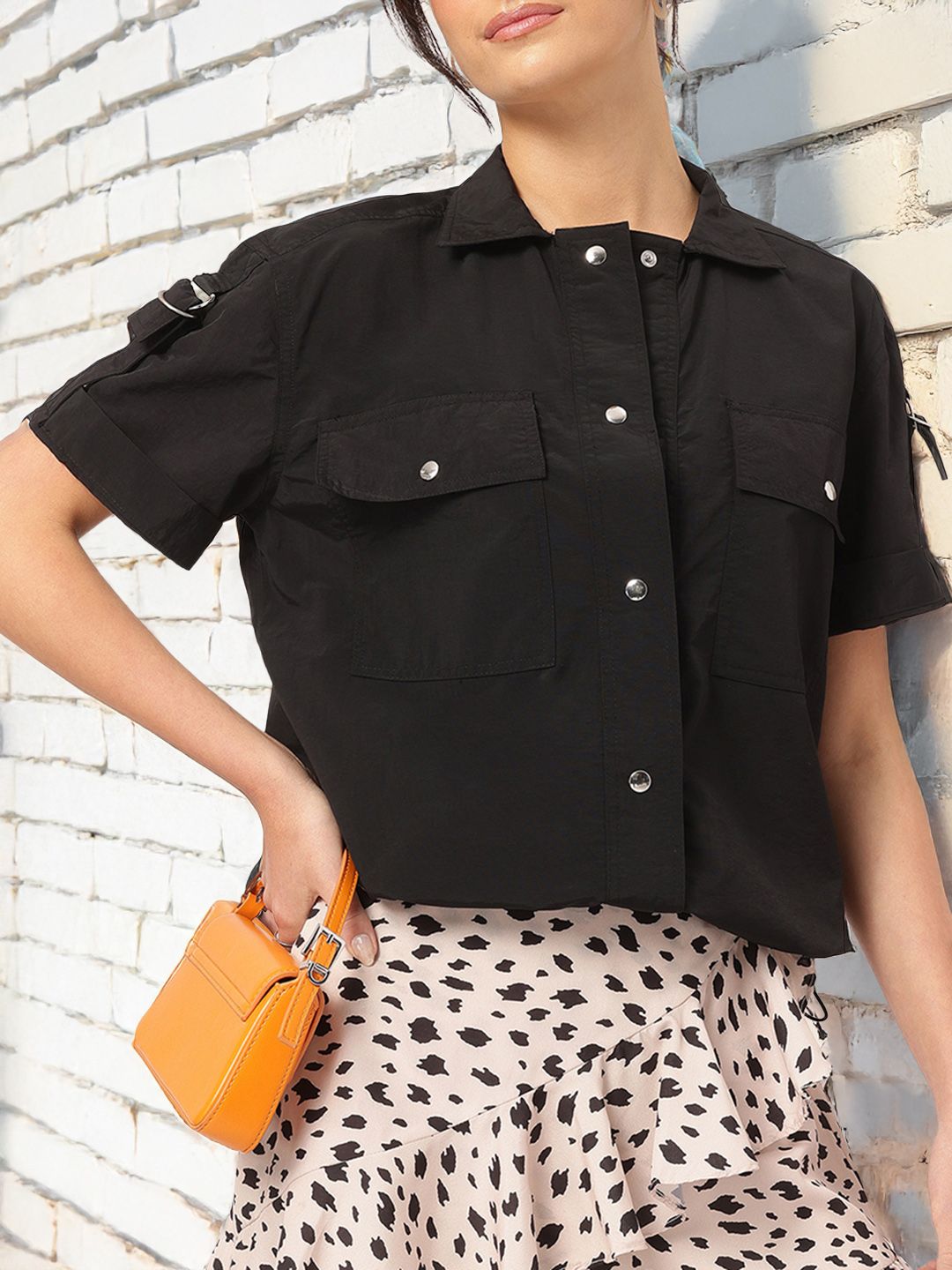 DressBerry Sleek Statement Hem with Toggle Shirt