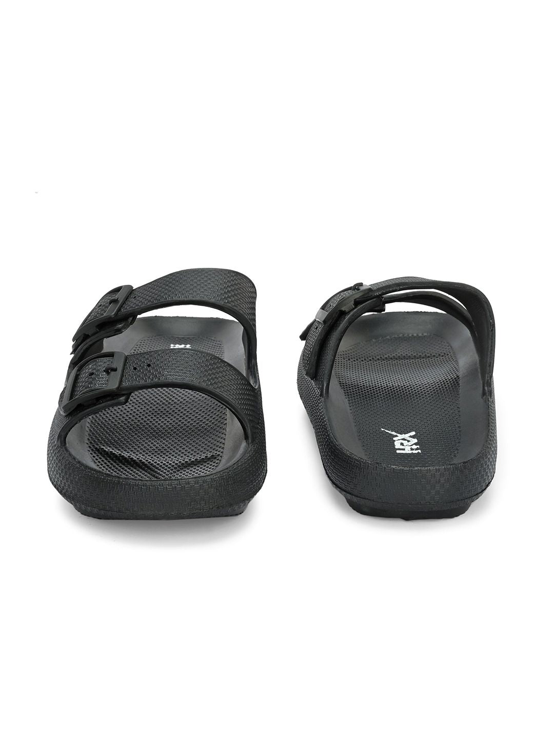 HRX by Hrithik Roshan Men Black Textured Sliders