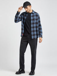 THE BEAR HOUSE Men Checked Slim Fit Comfort Cotton Casual Shirt
