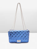 Lino Perros Structured Shoulder Bag with Quilted Detail