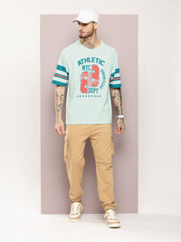 DILLINGER Men Typography Printed Oversized T-shirt