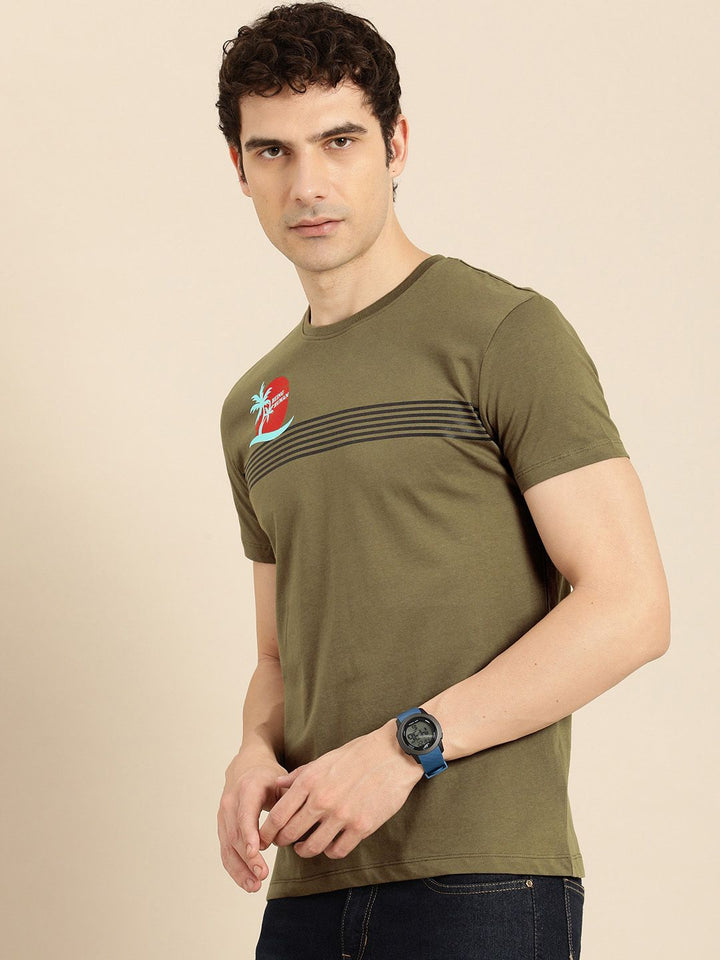Being Human Striped Pure Cotton T-shirt