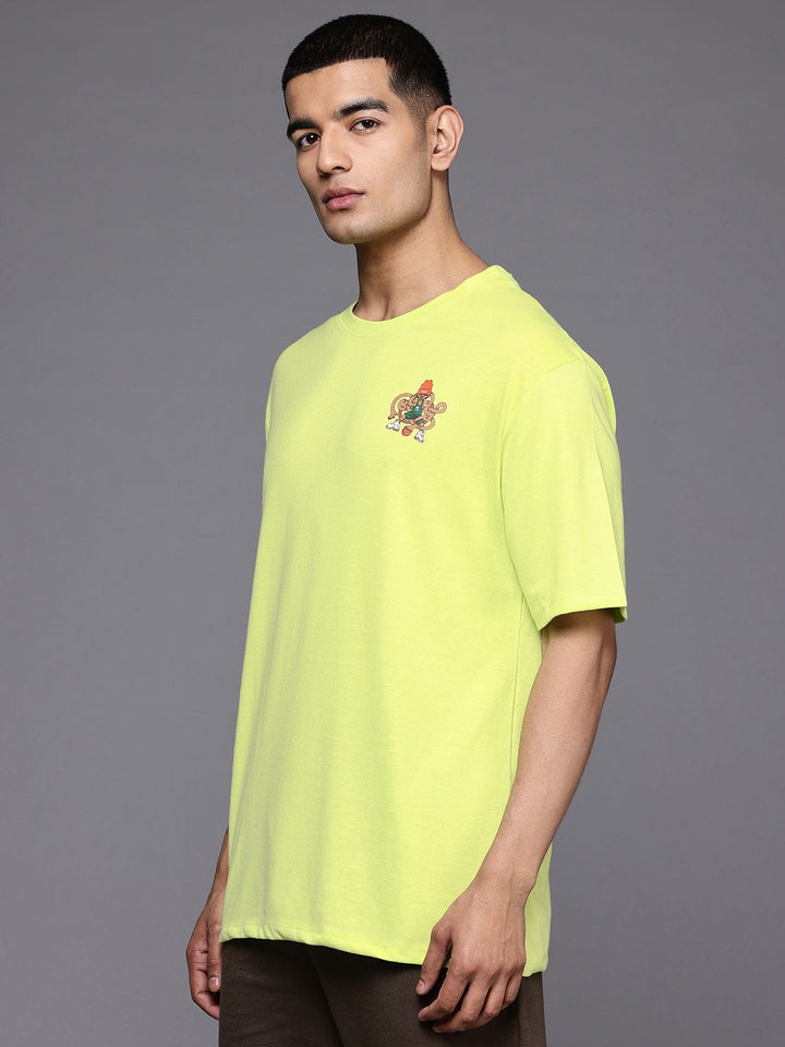 HRX by Hrithik Roshan Printed Drop-Shoulder Sleeves Relaxed Lifestyle T-shirt