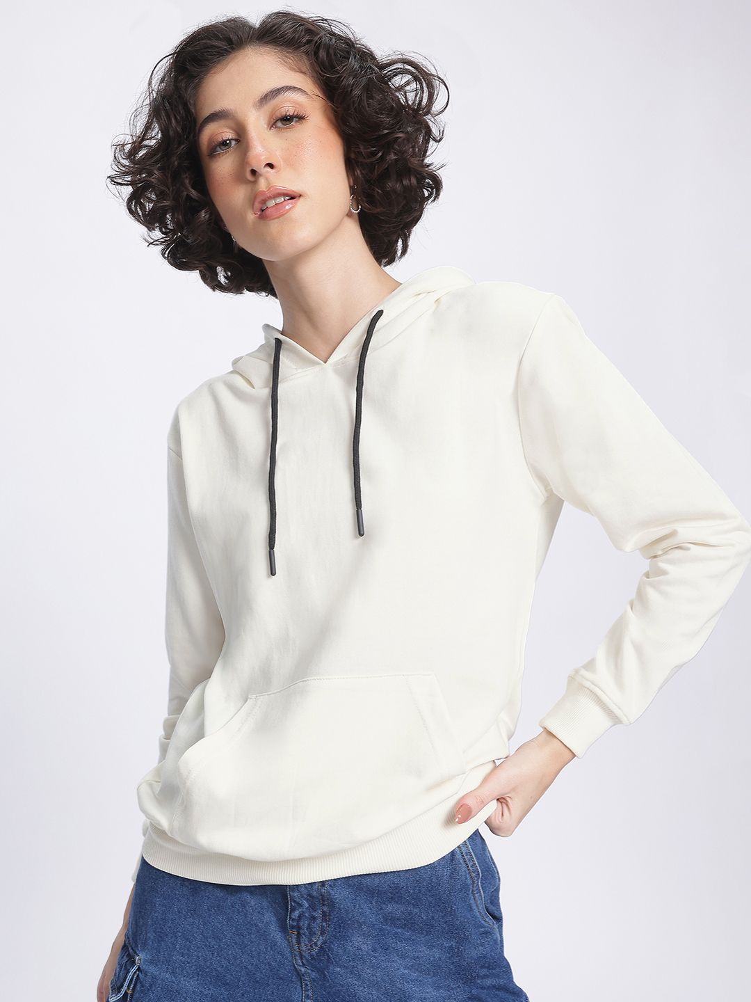 DressBerry Typography Printed Hooded Sweatshirt