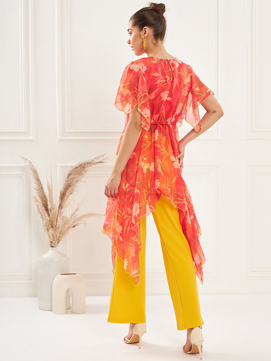 Antheaa Embellished Asymmetrical Tunic & Trouser