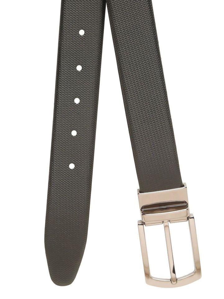Teakwood Leathers Men Textured Leather Reversible Formal Belt