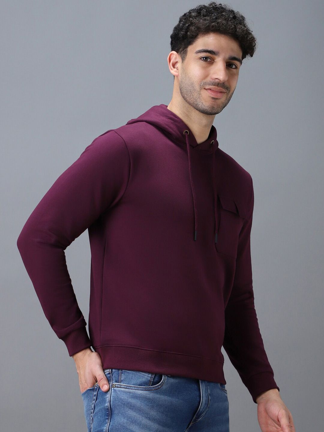 Sweatshirt Leher Bertindas Kotak Urbano Fesyen
