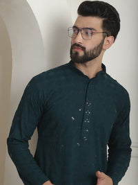 SOJANYA Kurta Kolar Mandarin Kerja Benang Labuci