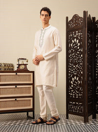 House of Pataudi Floral Embroidered Rozana Kurta