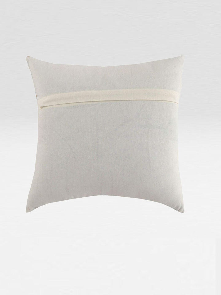 STITCHNEST Teal & Yellow Set of 5 Geometric Square Cushion Covers