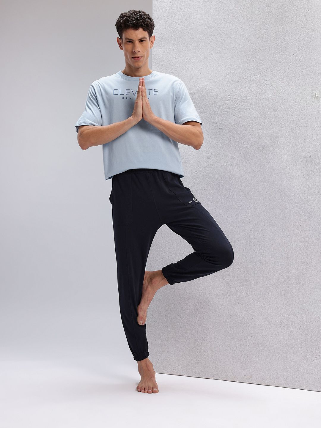 HRX by Hrithik Roshan Men Mid-Rise Yoga Joggers