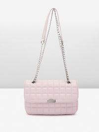 Lino Perros Structured Sling Bag with Quilted Detail