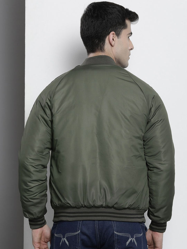 The Indian Garage Co Men Colourblocked Bomber Jacket