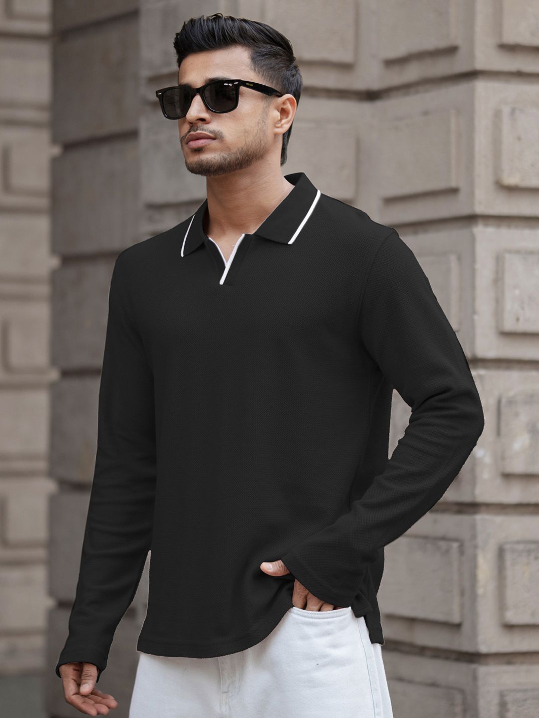Powerlook Men Polo Collar T-shirt