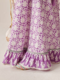 pspeaches Girls Printed Ready to Wear Lehenga Choli With Dupatta