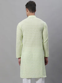 SOJANYA Geometric Embroidered Thread Work Pure Cotton Kurta