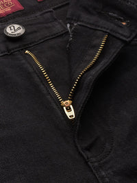 The Indian Garage Co Men Black Slim Fit Mid-Rise Clean Look Jeans