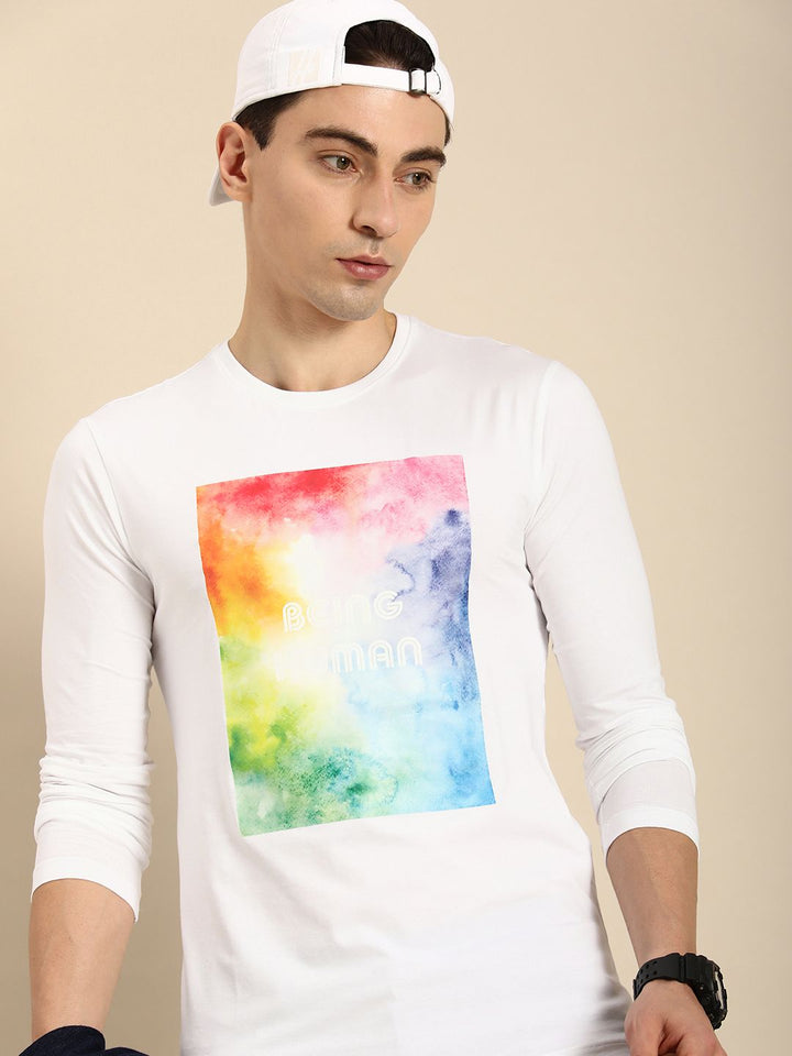 Being Human Men Brand Logo Printed T-shirt