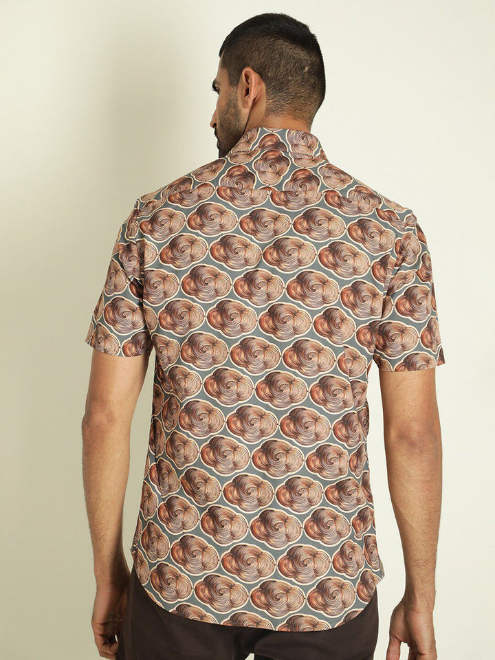 RARE RABBIT Men Tymon Slim Fit Printed Shirt