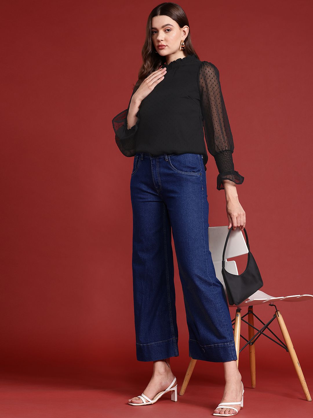 all about you Bell Sleeve Smocked Top