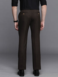 Raymond Men Checked Slim Fit Formal Trousers