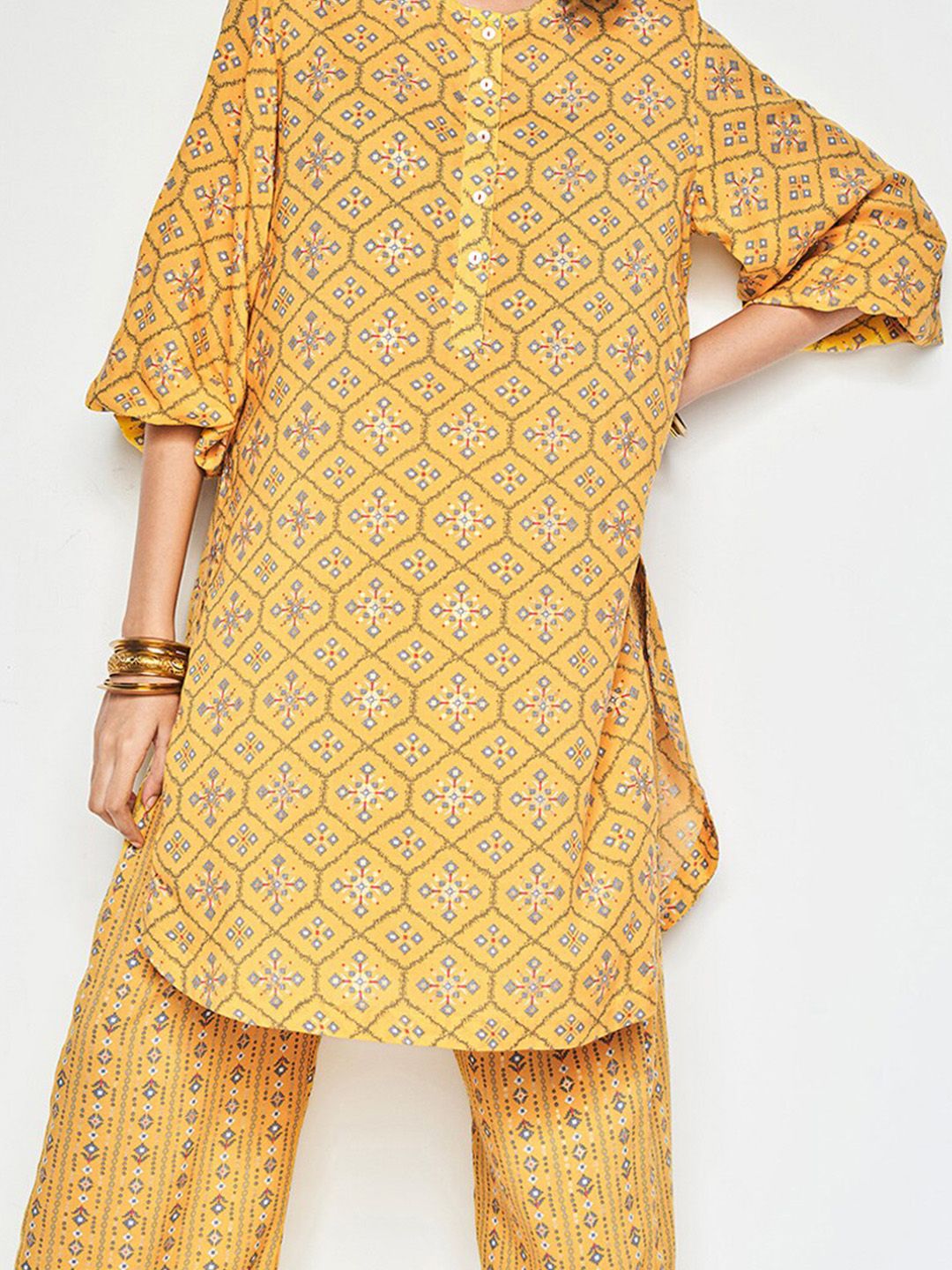 Global Desi Printed Kurta Set