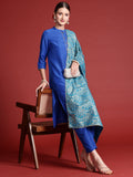 Anouk Gotta Patti Kurta with Trousers & Printed Dupatta
