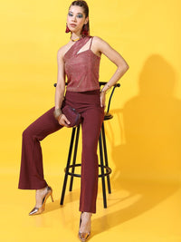 Tokyo Talkies Pink One Shoulder Crop Top