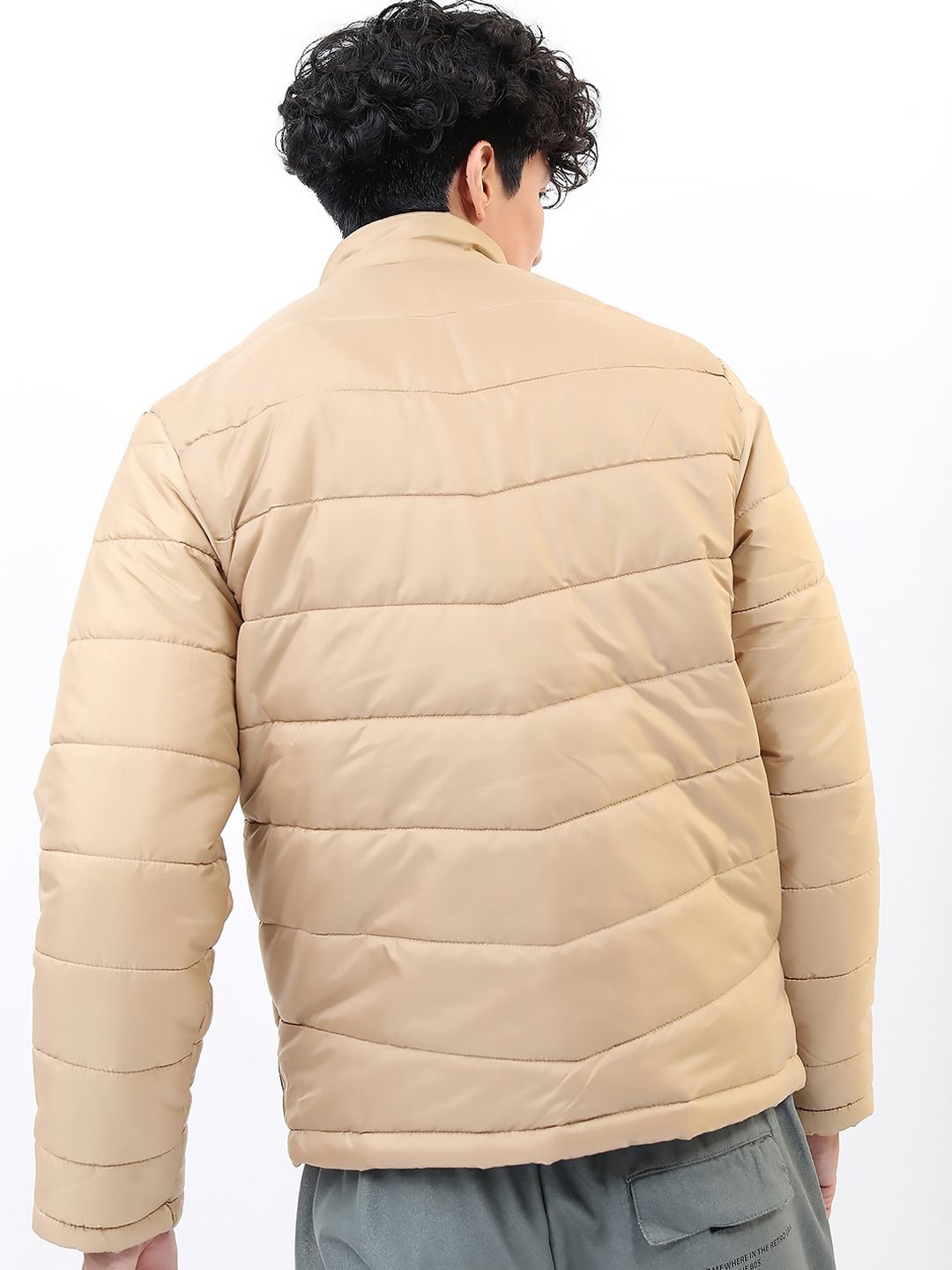 HIGHLANDER Men Beige Padded Jacket