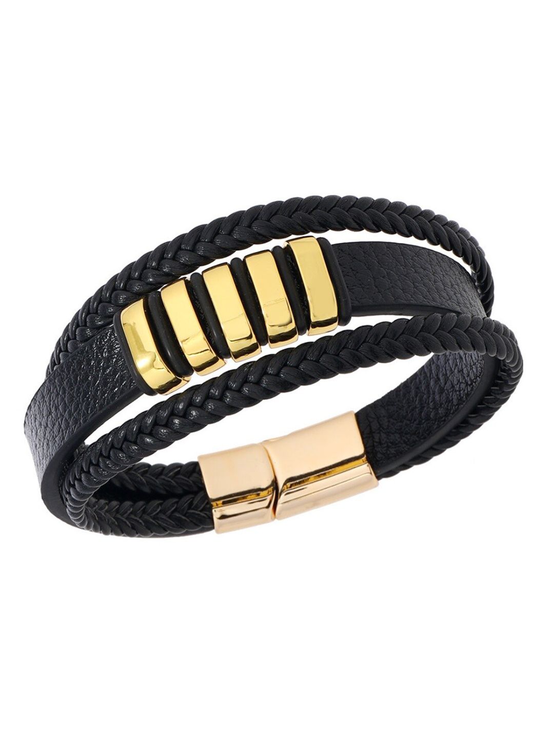 SALTY Men Leather Wraparound Bracelet