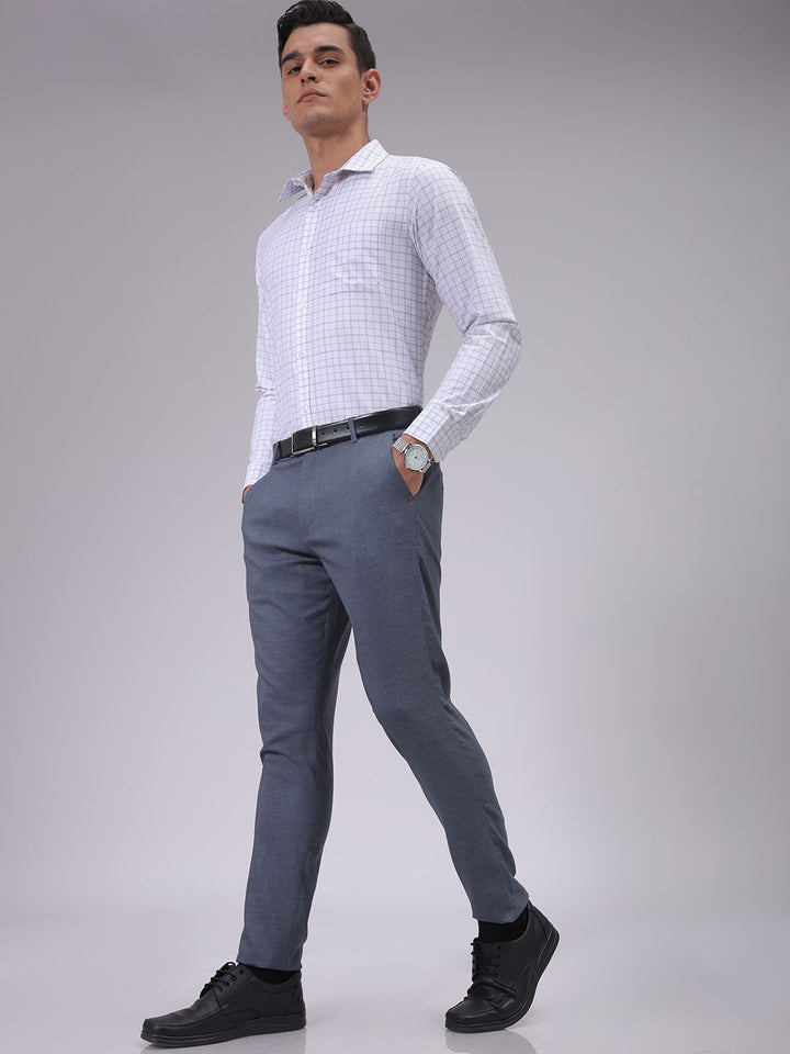 The Indian Garage Co. X Luxe Men Slim Fit Formal Trousers
