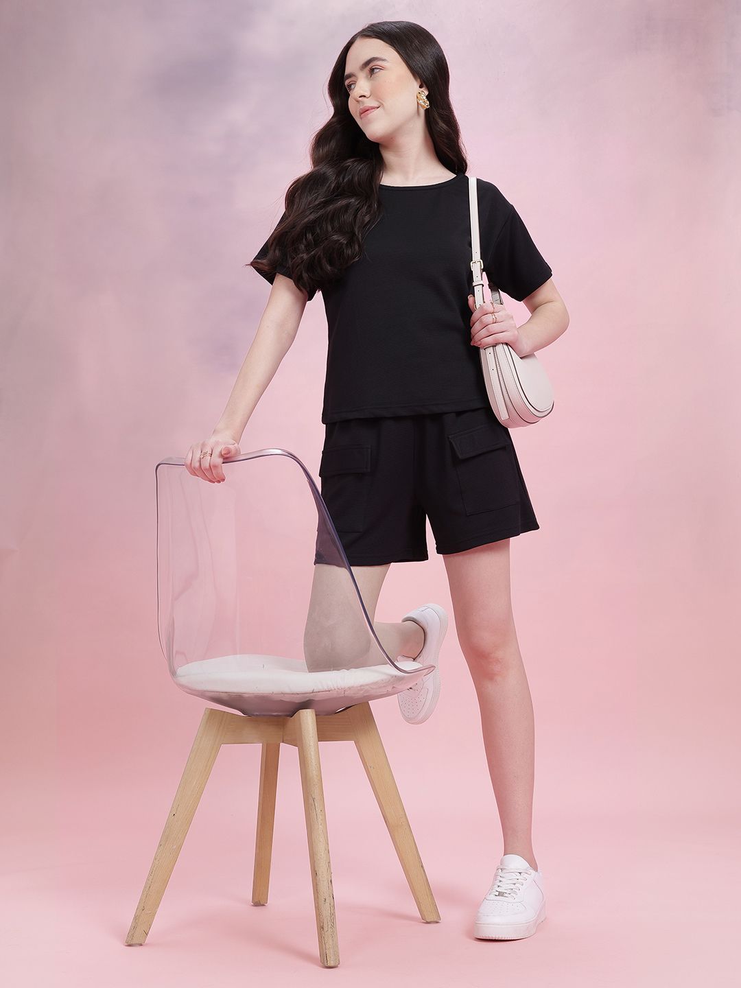 DressBerry Women Self Design Co-ords