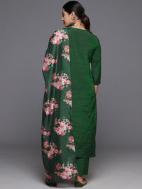 Varanga Women Ethnic Motifs Embroidered Regular Kurta with Trousers & Dupatta