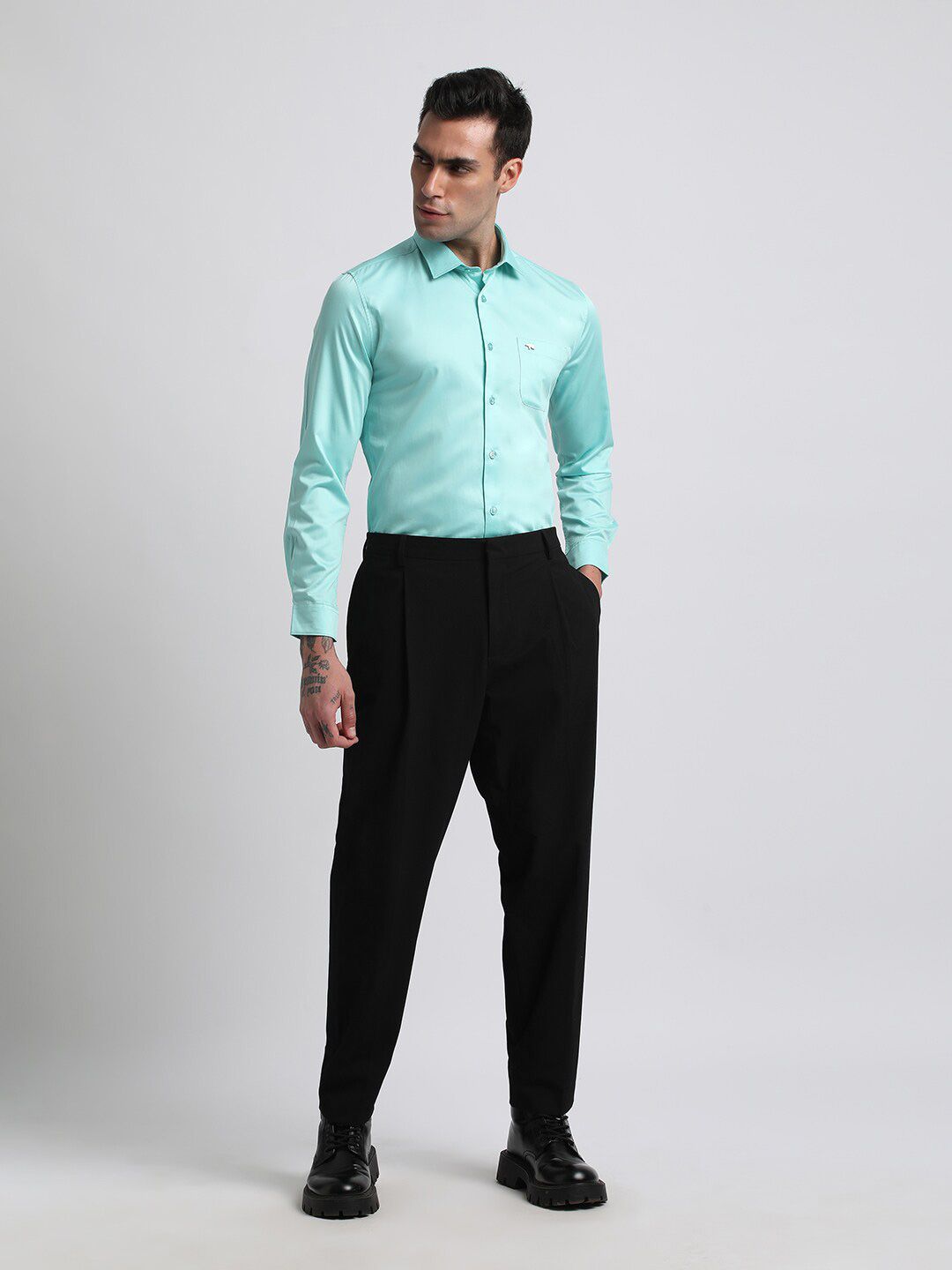 THE BEAR HOUSE Slim Fit Pure Cotton Formal Shirt