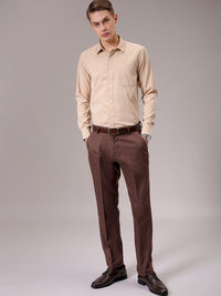 The Indian Garage Co. X Luxe Men Spread Collar Micro Ditsy Printed Slim Fit Formal Shirt