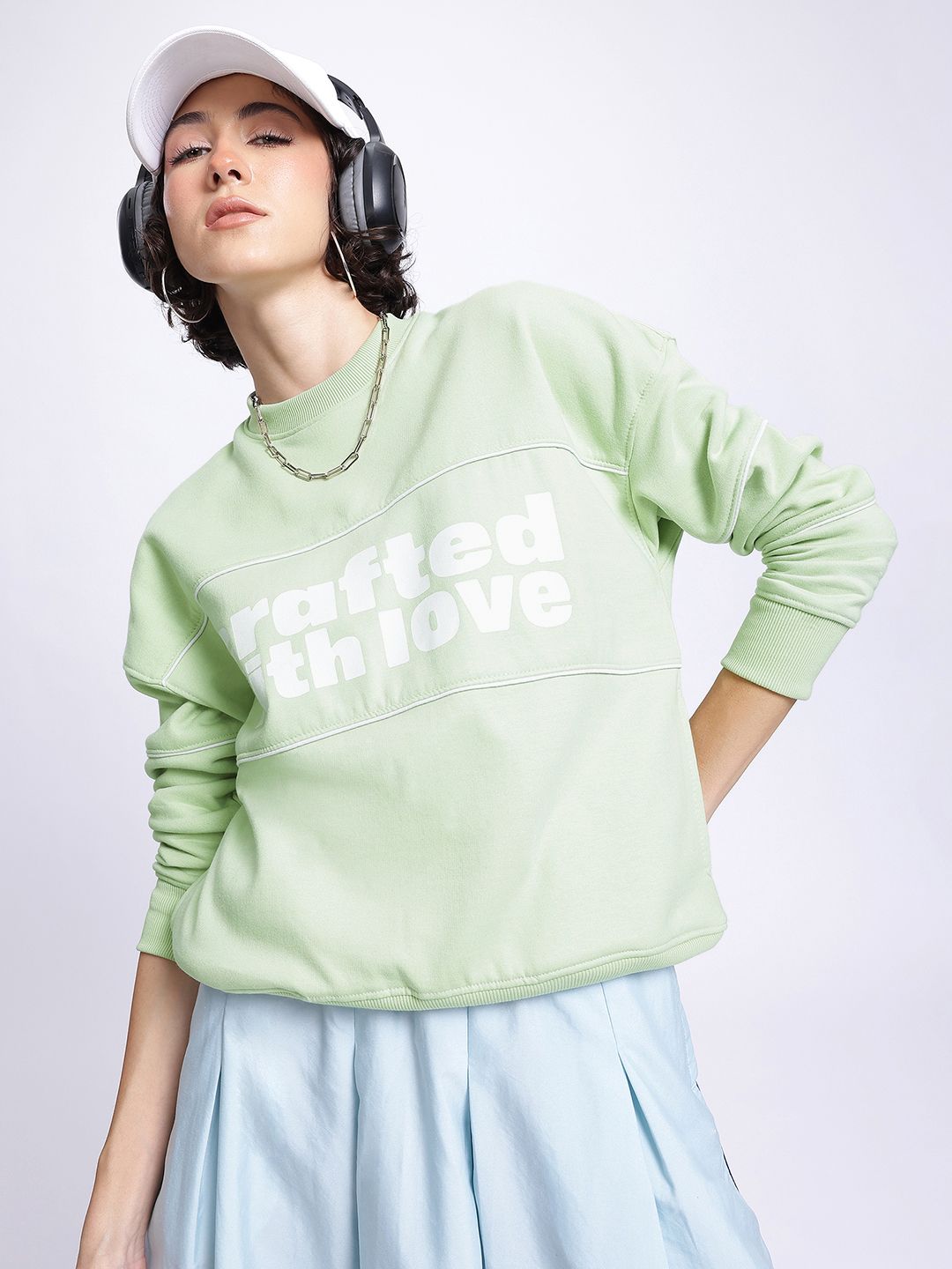 DressBerry Snuggle Dreams Typography Sweatshirt