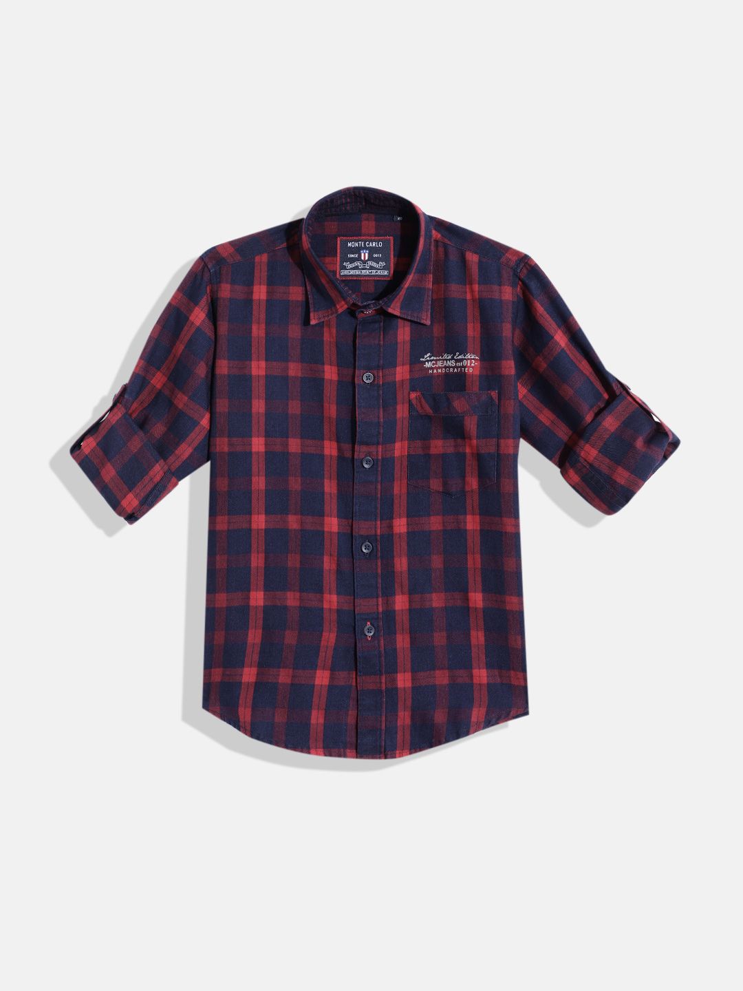 Monte Carlo Boys Checked Casual Smart Fit Shirt