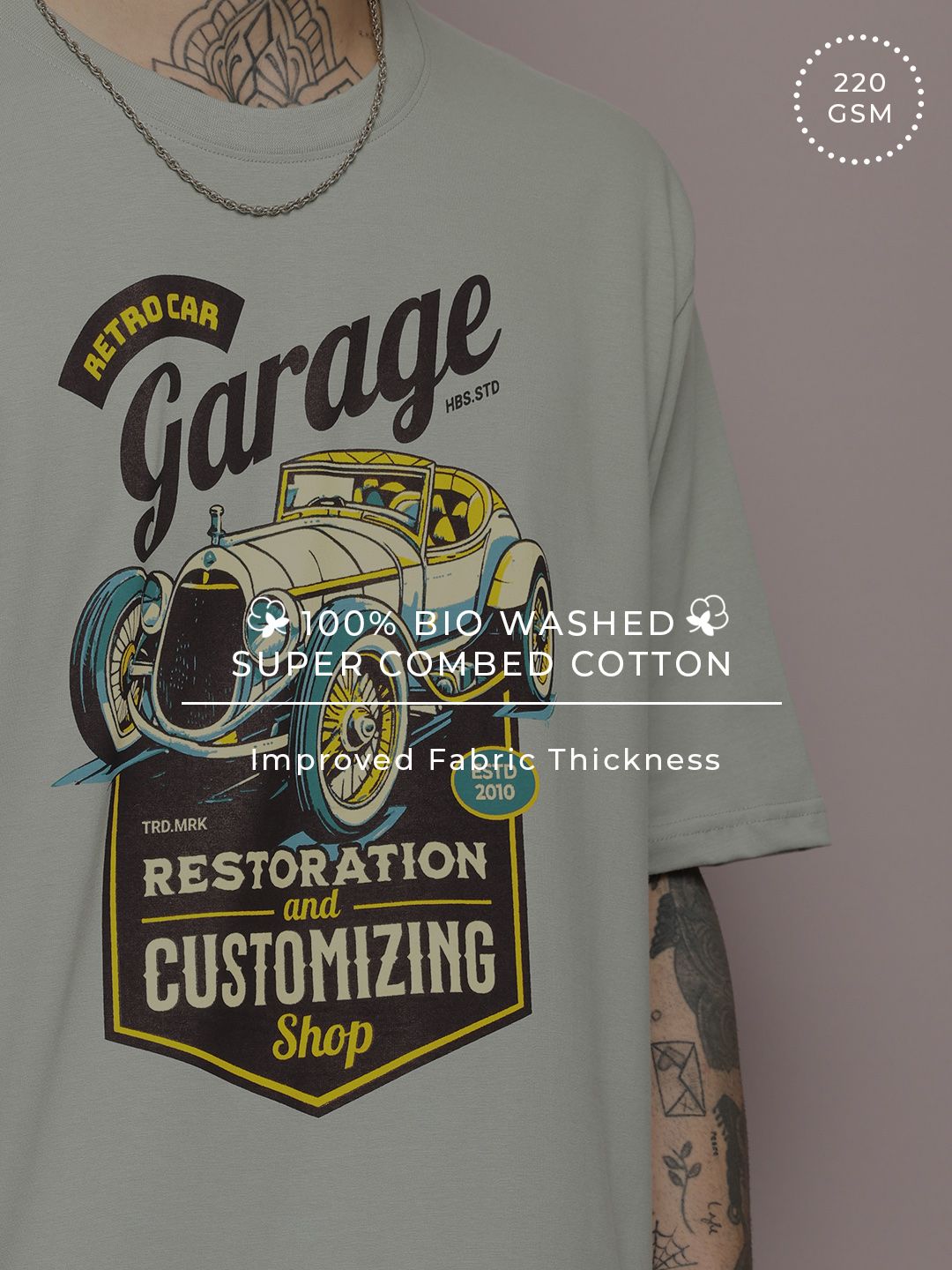 DILLINGER Men Graphic Printed Oversized T-shirt