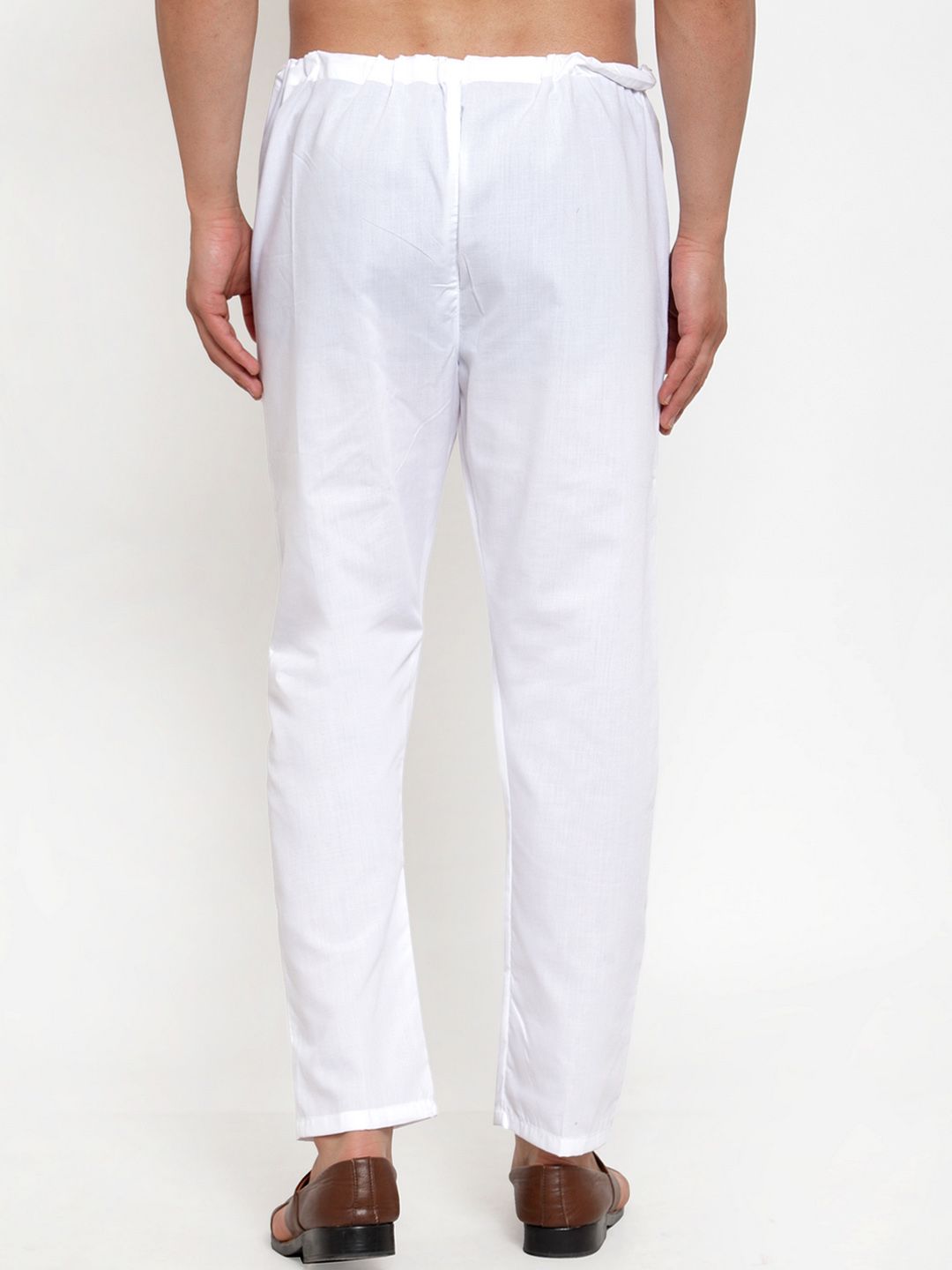 Jompers Men Beige Solid Pants Cut Pyjama