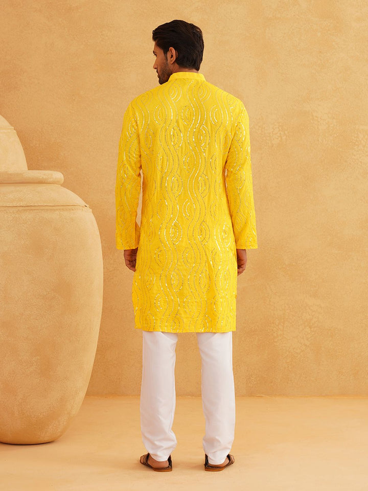 SOJANYA Motif Etnik Bersulam Kurta Lurus Kapas Tulen Bersulam dengan Churidar