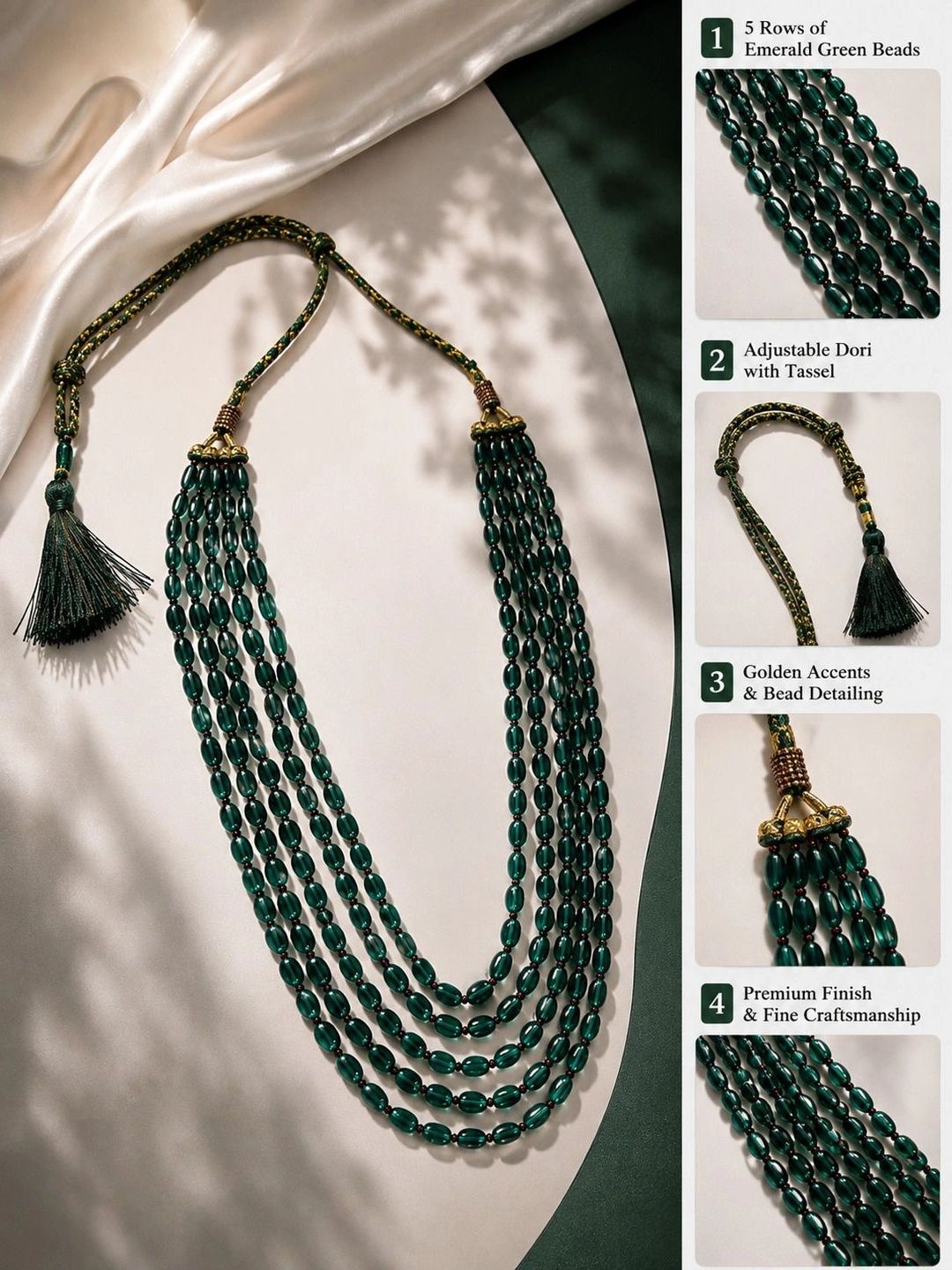 PANASH Brass Tasselled Necklace