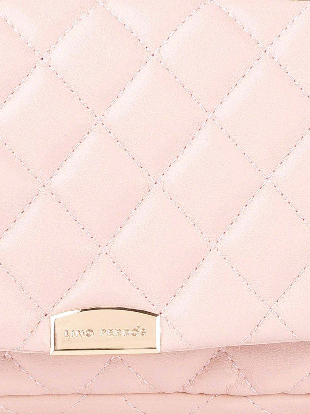 Lino Perros Pink Quilted Shoulder Bag