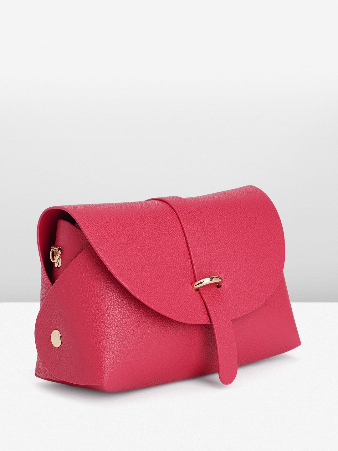 DressBerry Solid Structured Mini Sling Bag