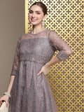 House of Pataudi Embroidered Sequined Jashn Kurta