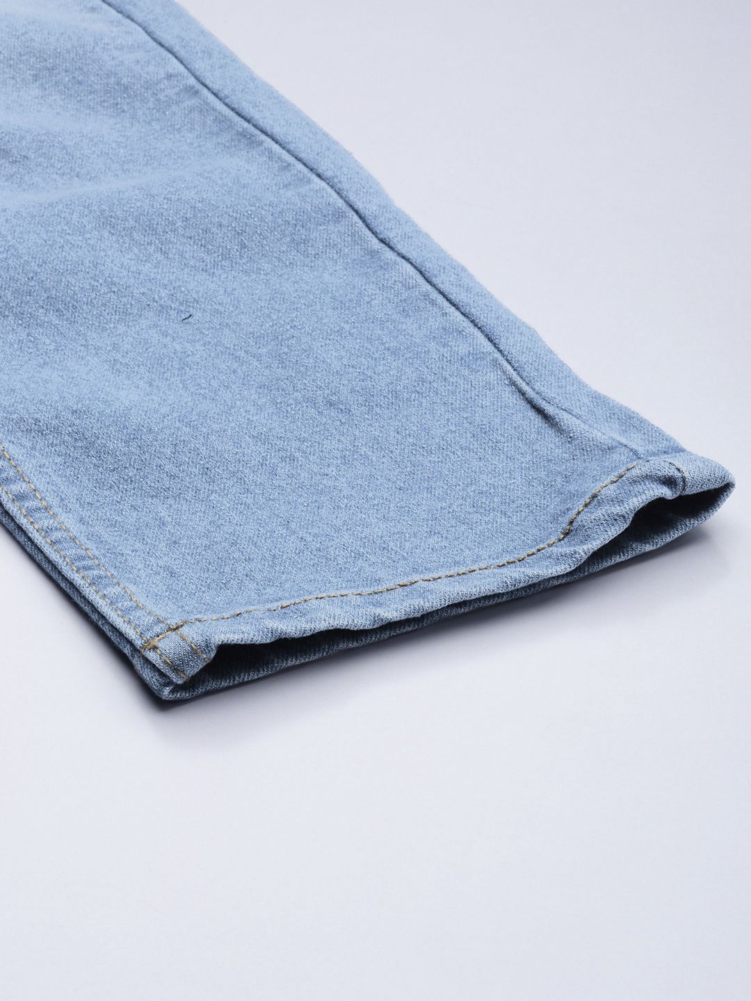 The Indian Garage Co Men Blue Slim Fit Light Fade Stretchable Jeans