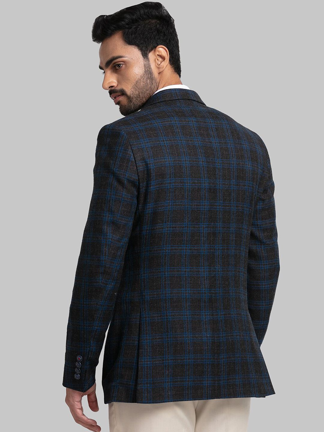 Raymond Men Checked Single Breasted Formal Blazers