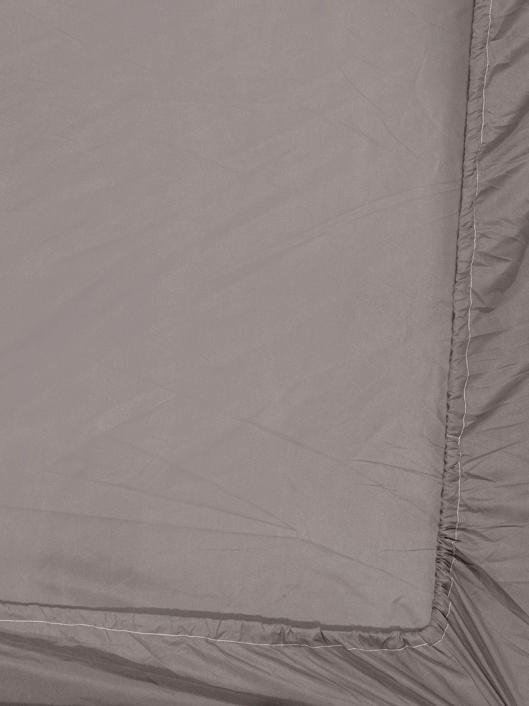 Myntra Elegant Homes Kelabu Kapas Pepejal 300 TC Dilengkapi Cadar King Halus dengan 2 Sarung Bantal-250 x 225 cm
