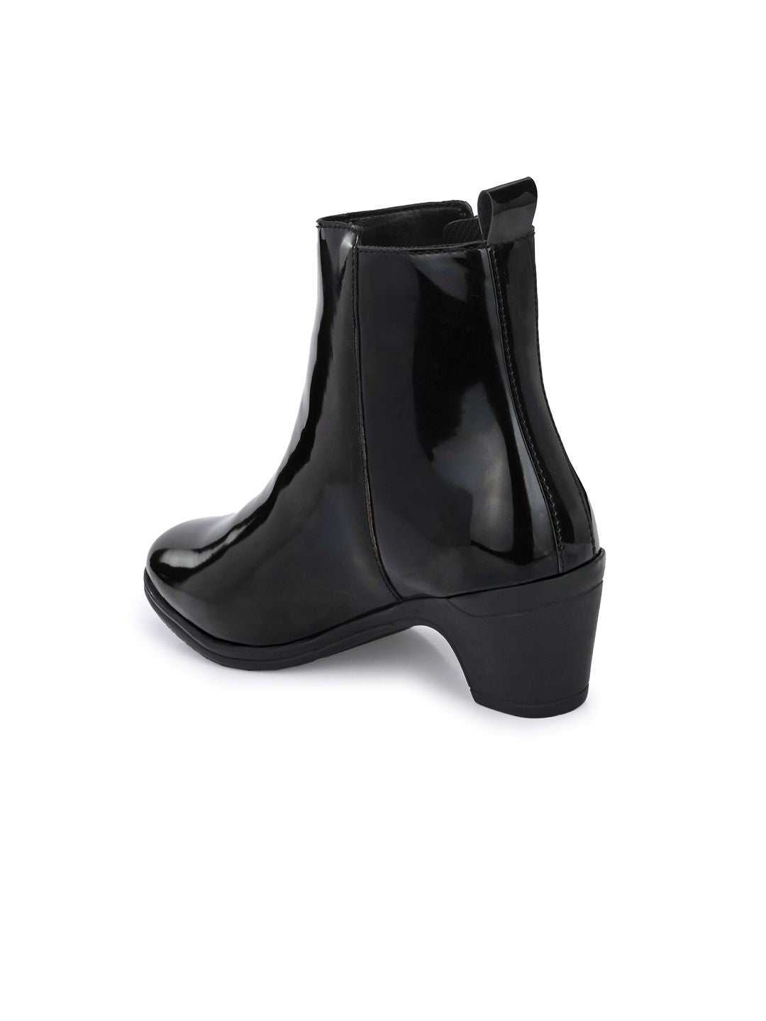 Dressberry Women Black Block Heeled Regular Boots