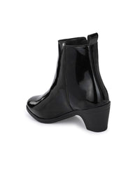 Dressberry Women Black Block Heeled Regular Boots