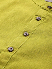 Anouk Men Mandarin Collar Pure Cotton Short Kurta